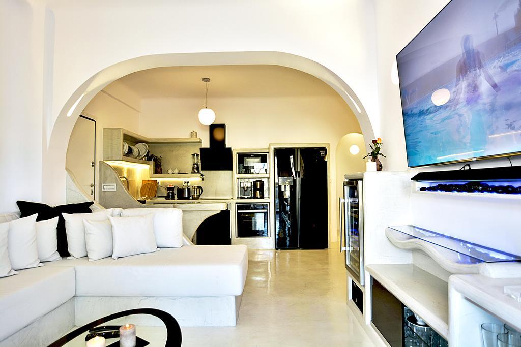 Santorini Loft Daire Kamári Dış mekan fotoğraf